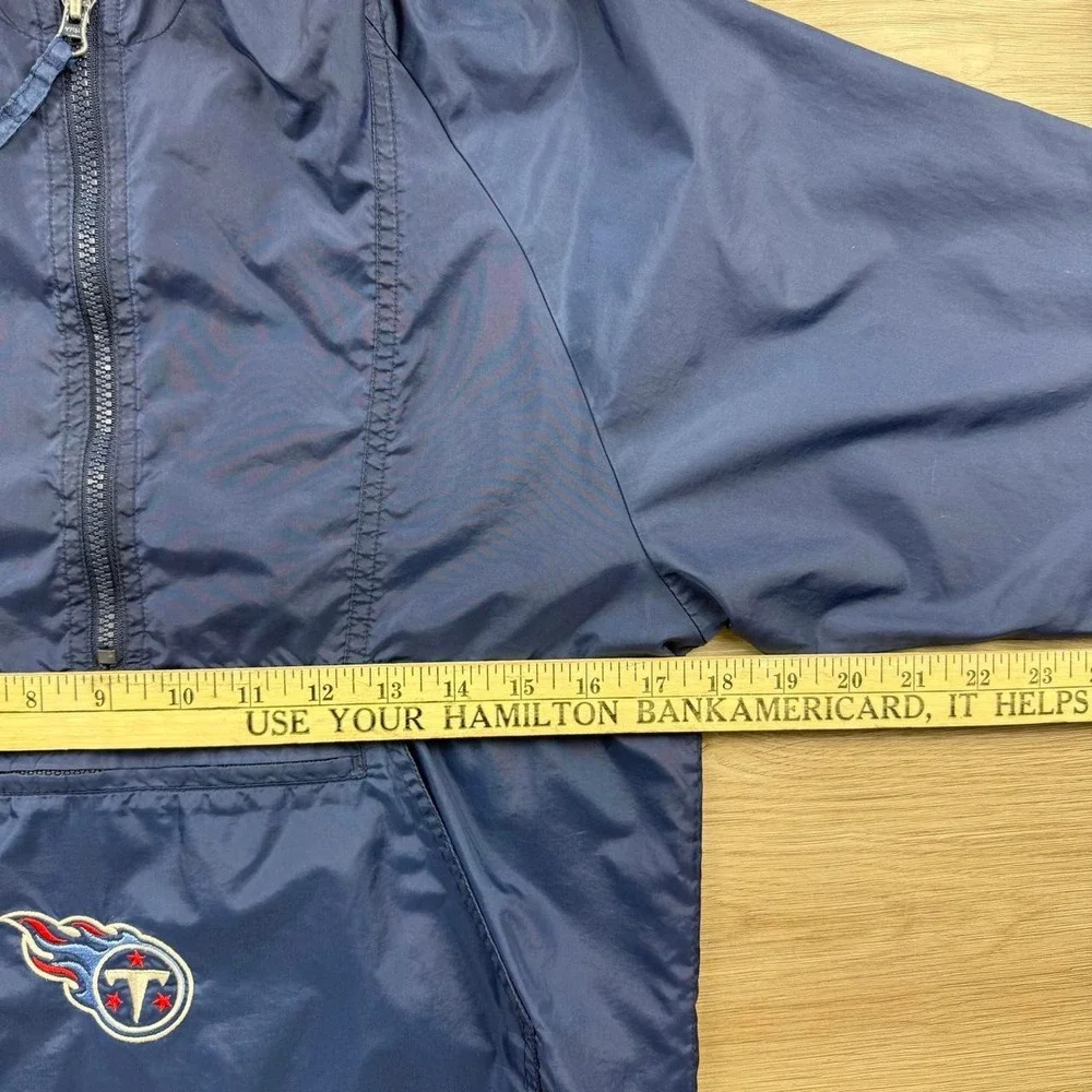 Vintage Y2K Reebok NFL Tennessee Titans Youth Anorak Windbreaker Youth S